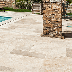 TRAVERTIN MIX BEIGE 2ND CHOIX UNITÉ : M²