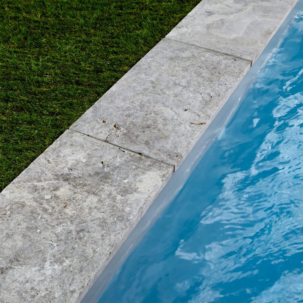 MARGELLE PISCINE TRAVERTIN SILVER